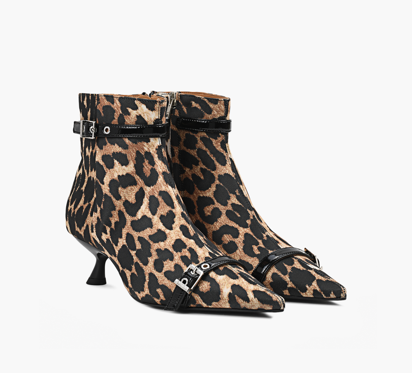 KITTEN HEEL BOOT SATIN