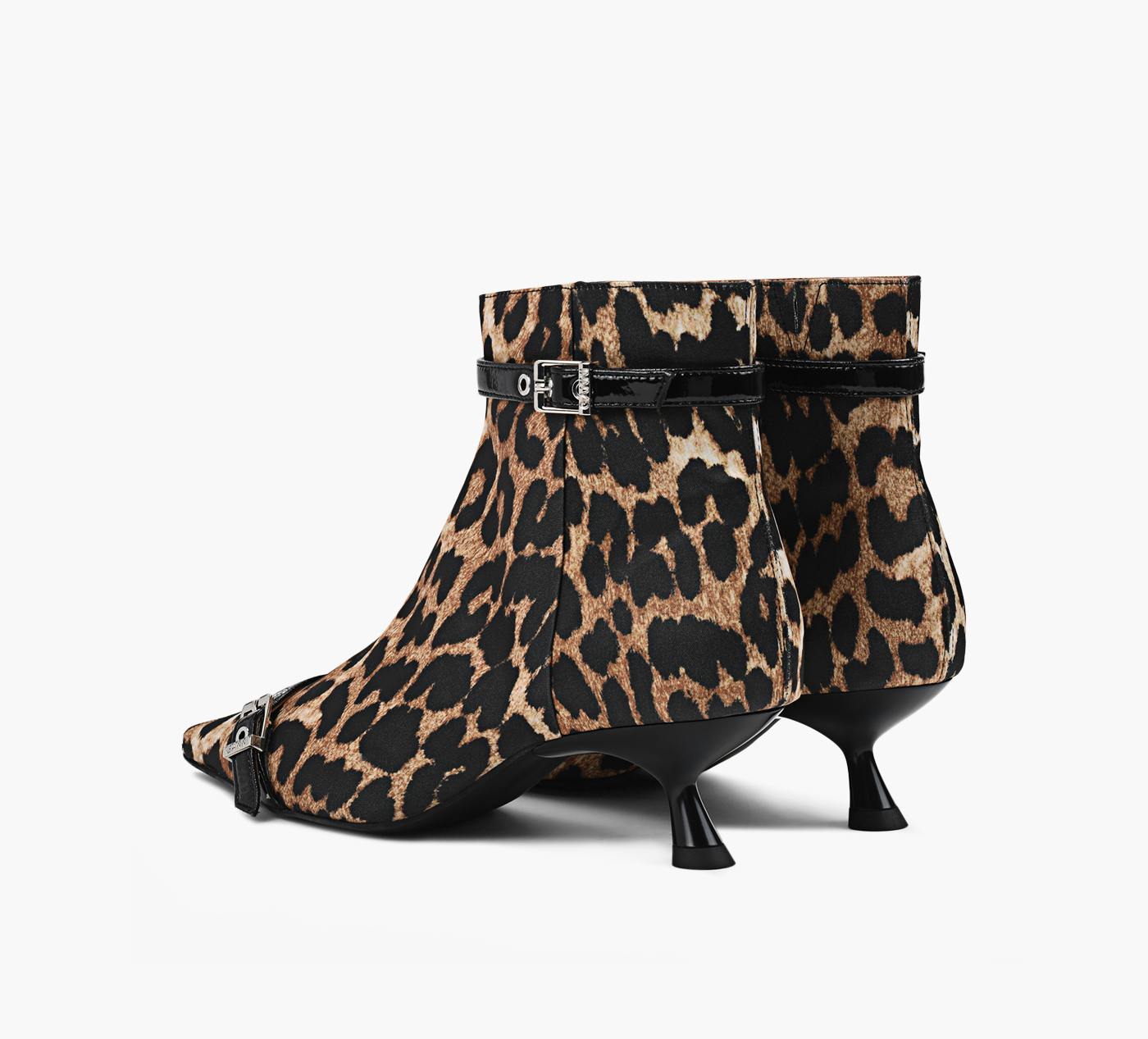 KITTEN HEEL BOOT SATIN