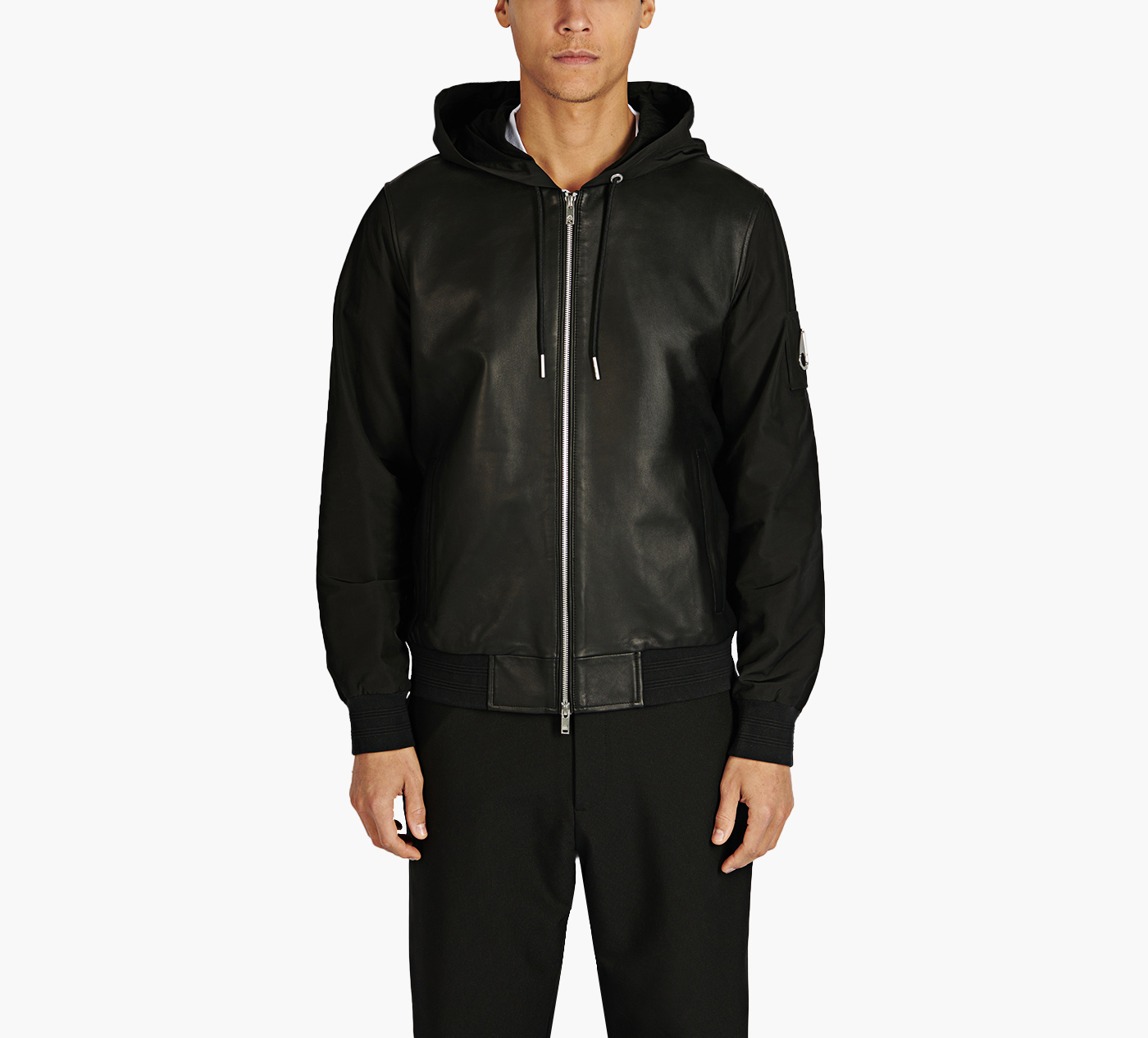 RUFUS LEATHER MIX JACKET
