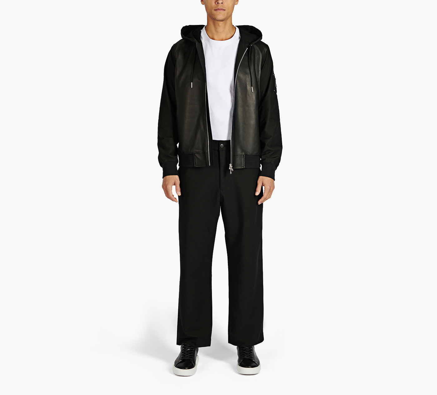 RUFUS LEATHER MIX JACKET