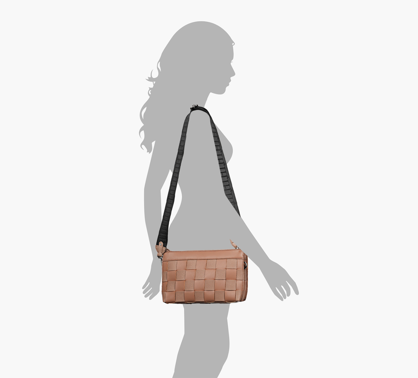 SQUARE BRAID SHOULDER BAG