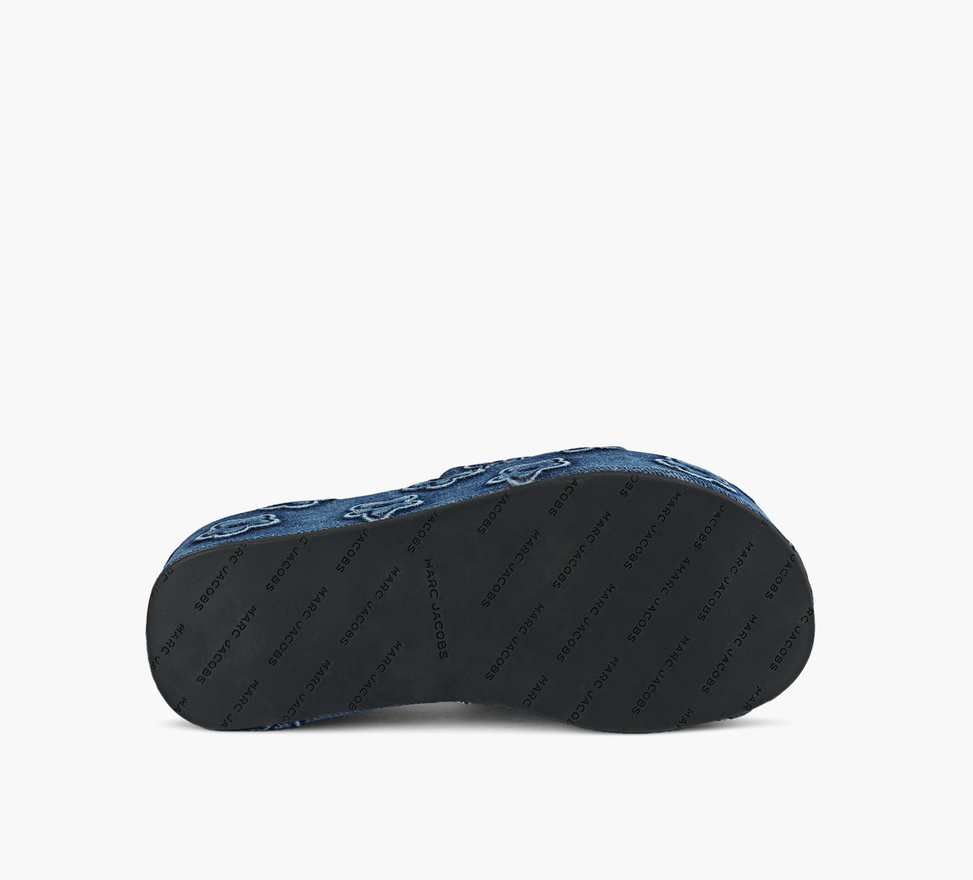 THE PUFFY DAISY DENIM PLATFORM SANDAL