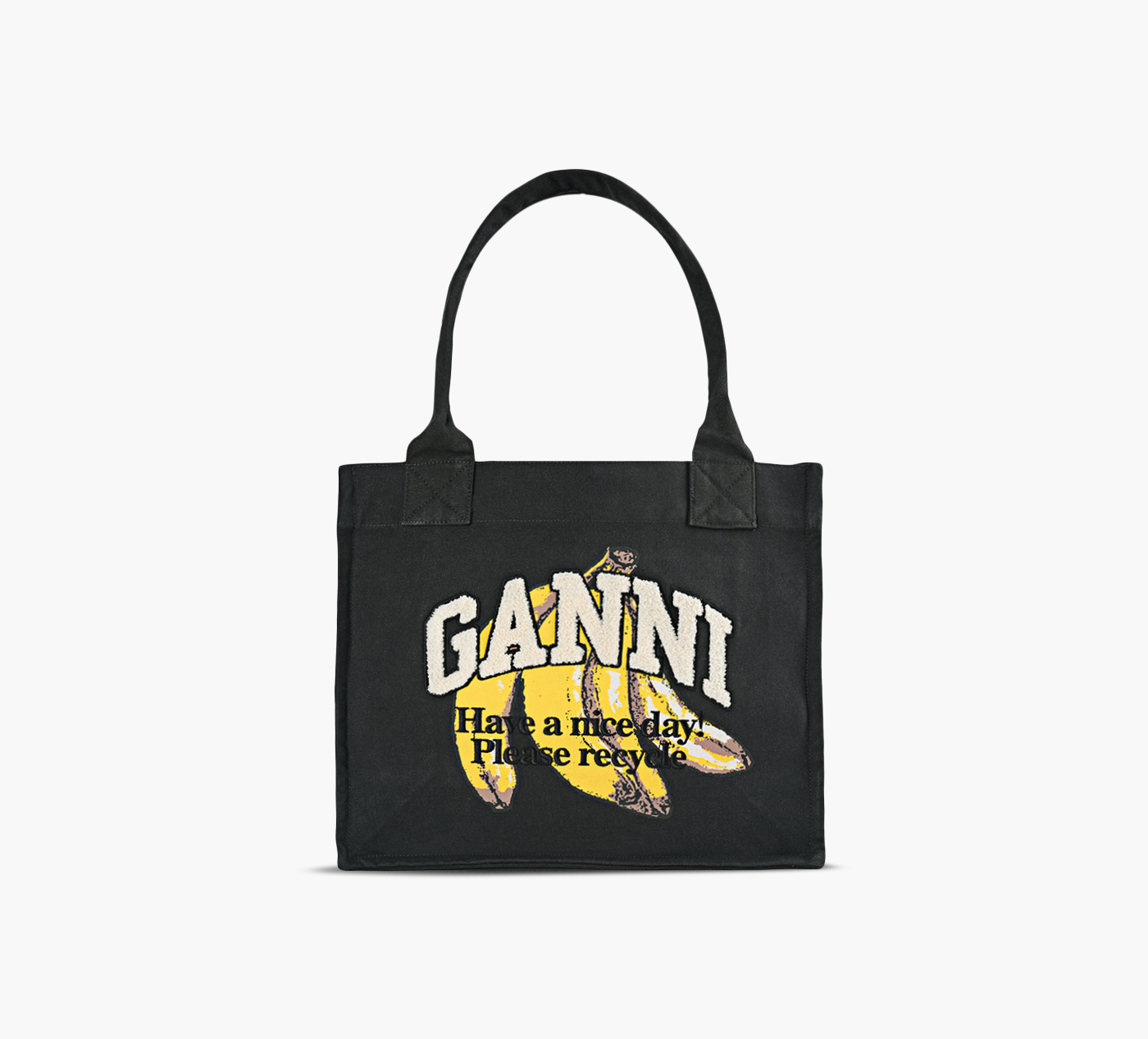 LARGE EASY SHOPPER BANANA PRINT