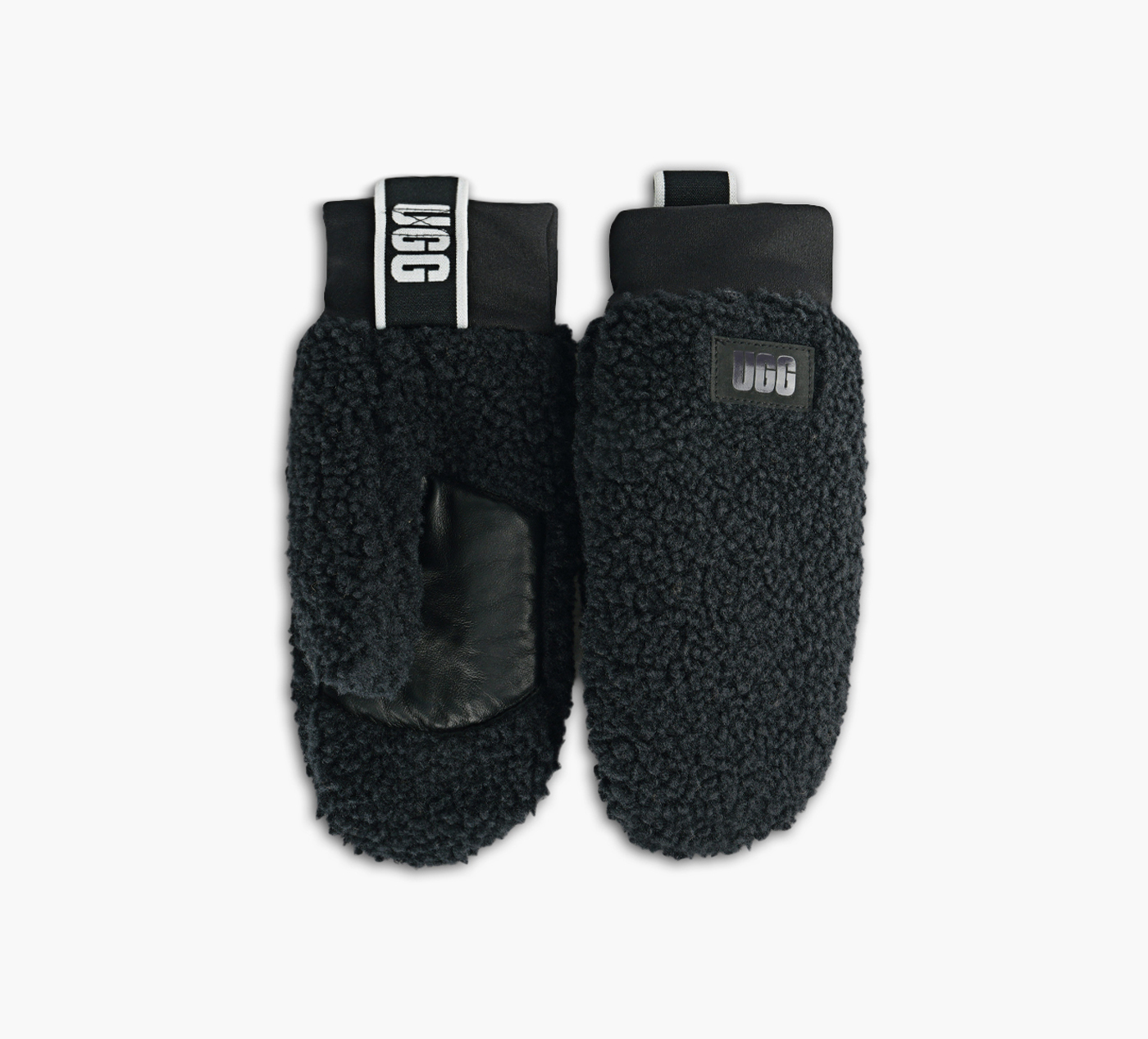 FLUFF MITTEN WITH LOGO