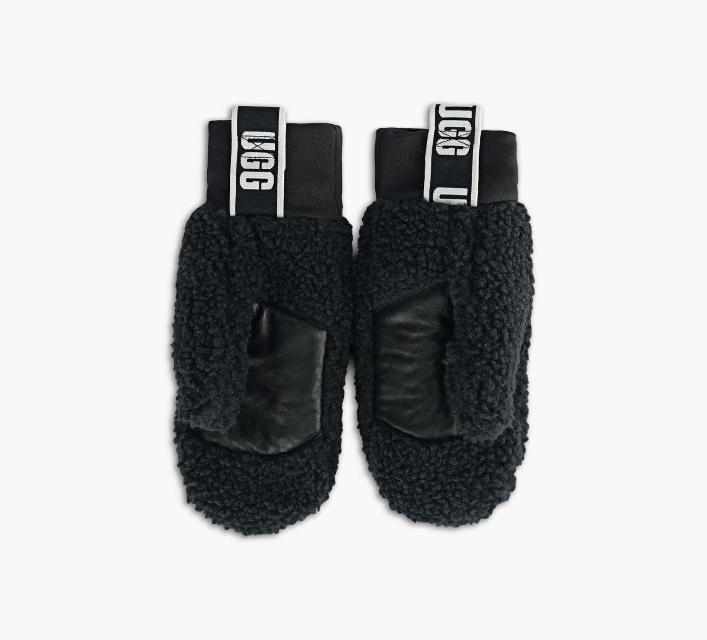 FLUFF MITTEN WITH LOGO