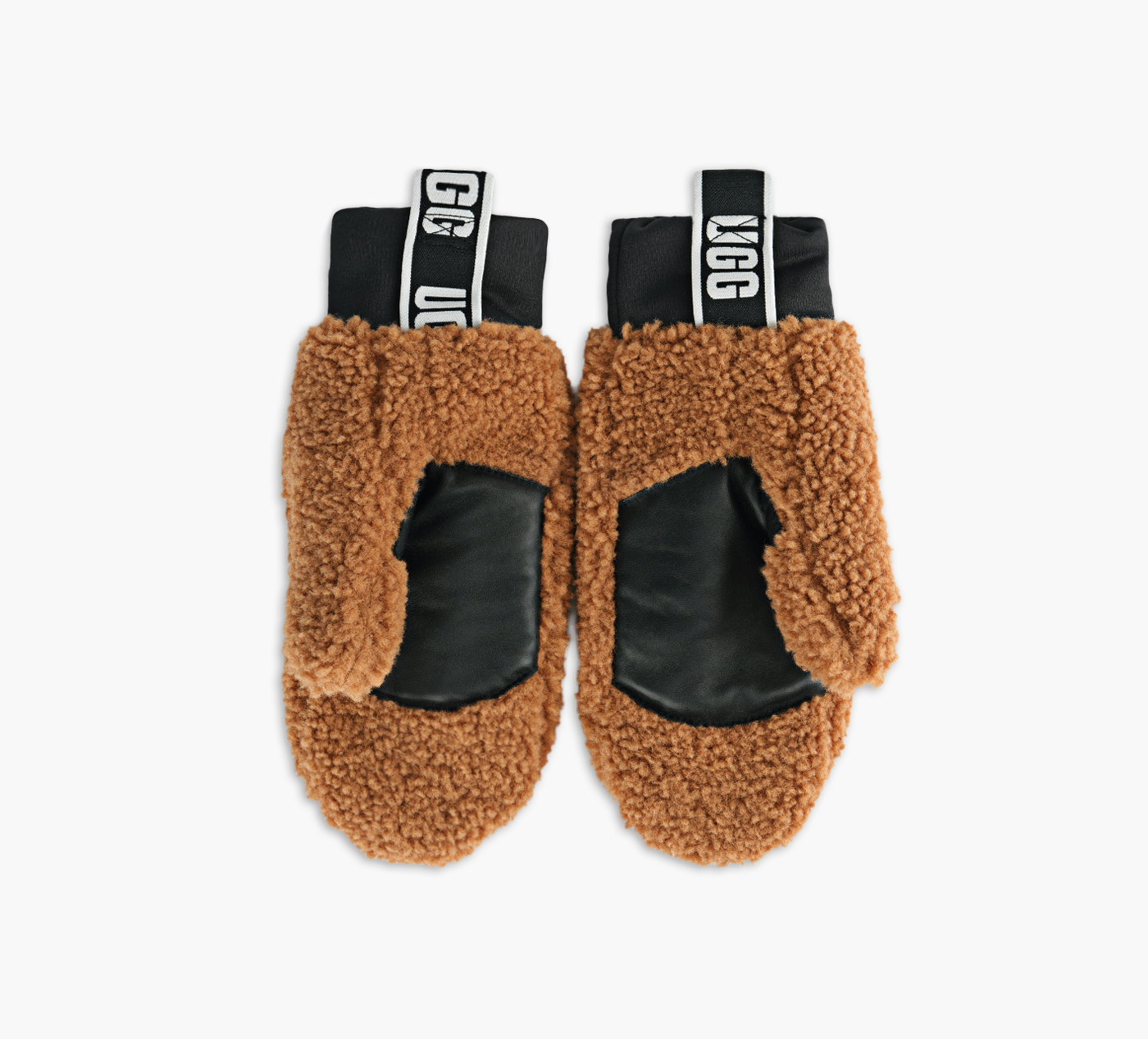 FLUFF MITTEN WITH LOGO