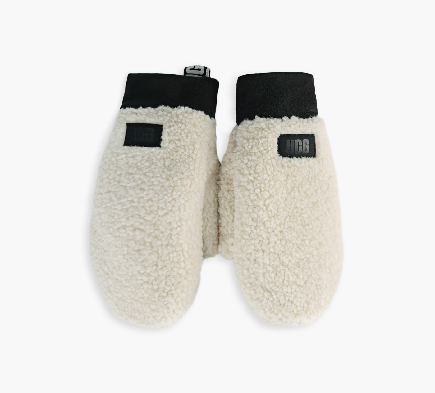 FLUFF MITTEN WITH LOGO