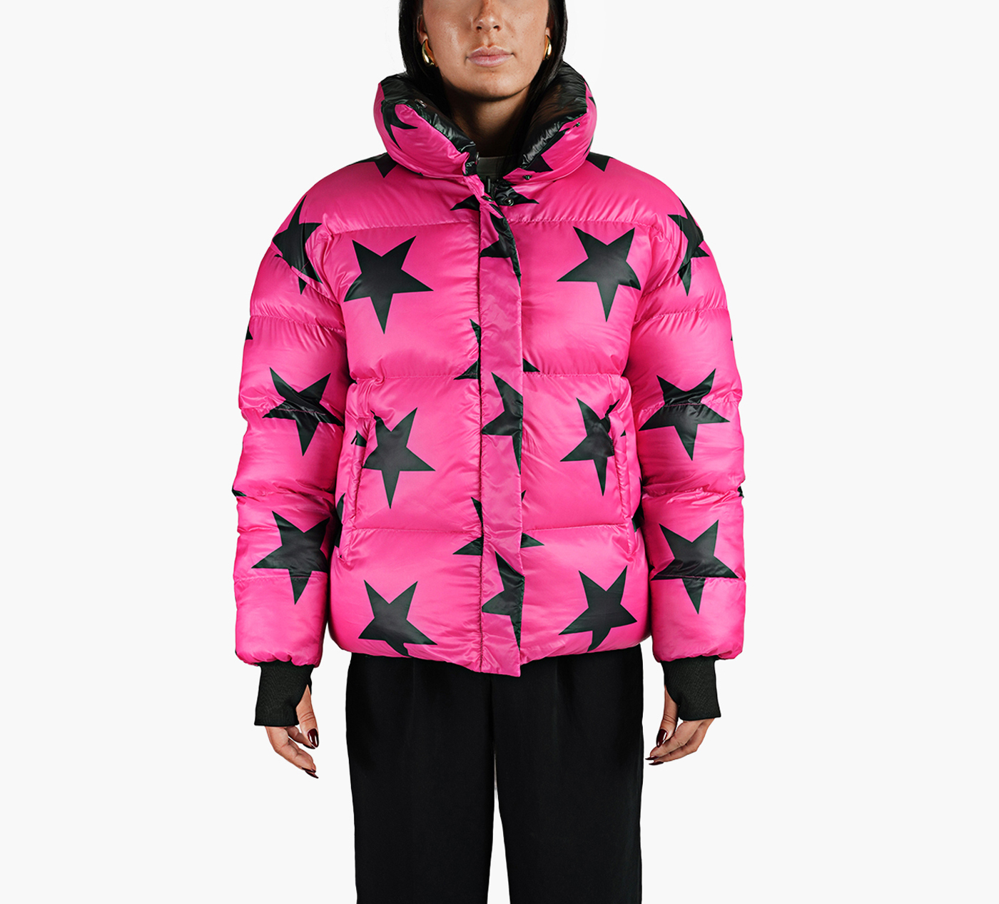 REVERSIBLE CROPPED BOMBER