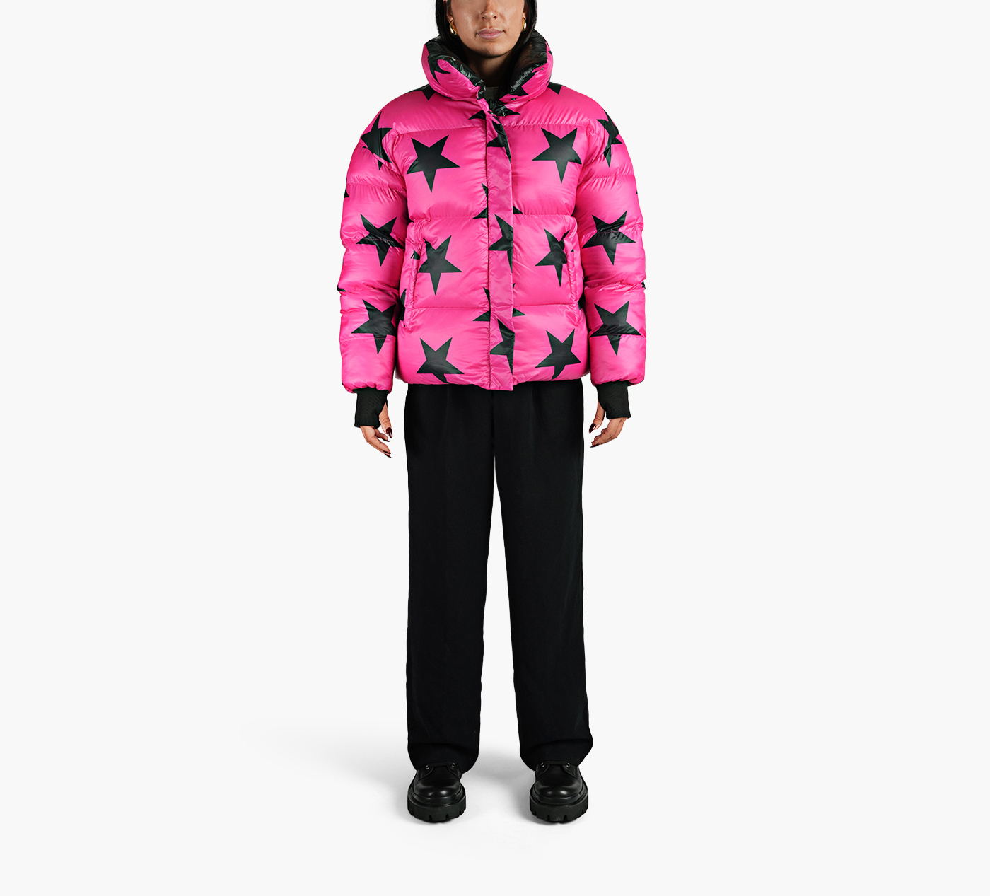 REVERSIBLE CROPPED BOMBER