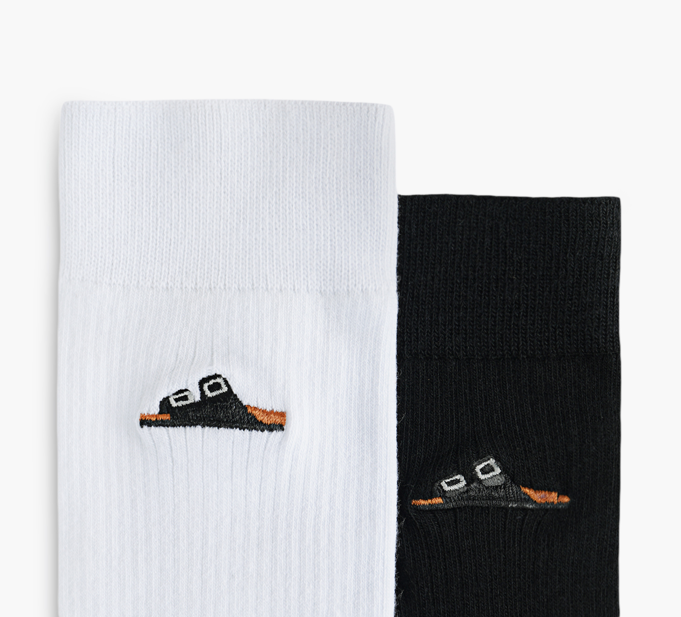 CHAUSETTES EN COTON CÔTELÉ - 2 PAIRES