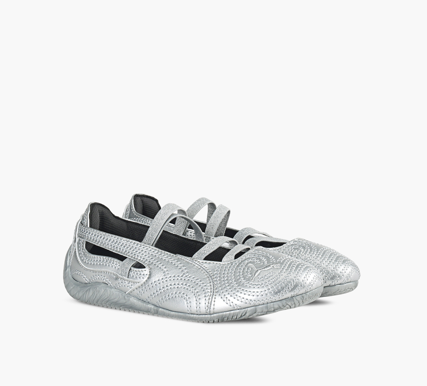 PUMA X WICKED SPEEDCAT BALLET SILVER SLIPPER