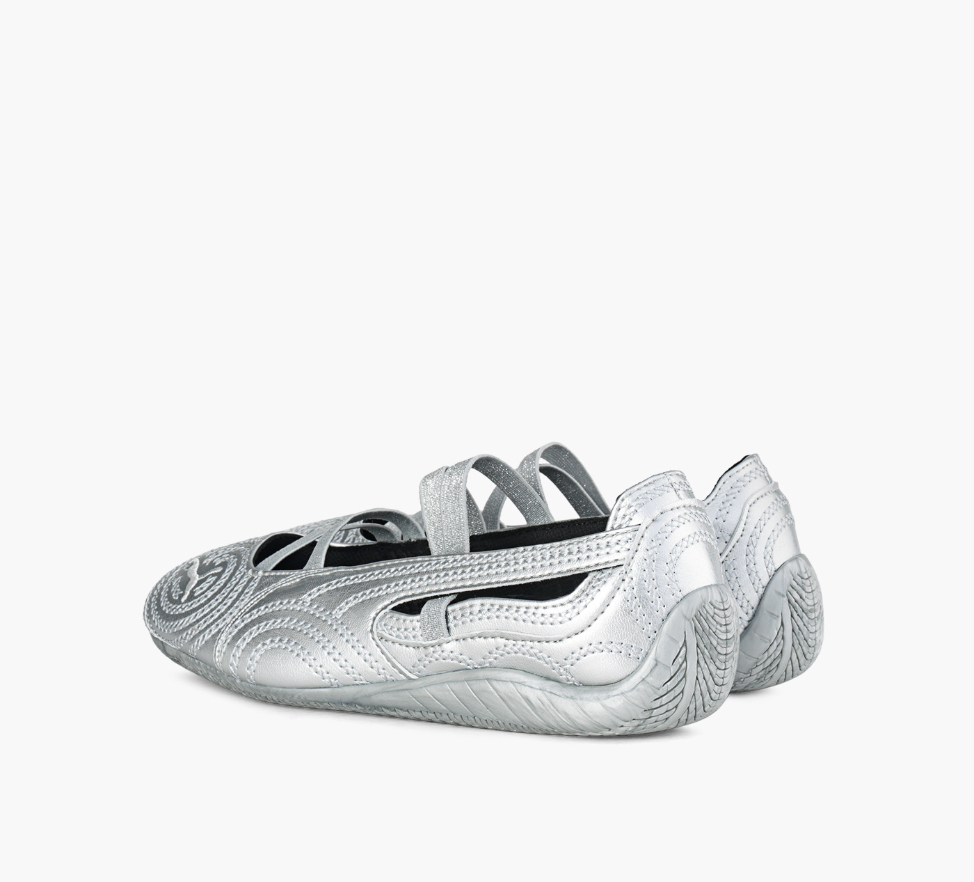 PUMA X WICKED SPEEDCAT BALLET SILVER SLIPPER