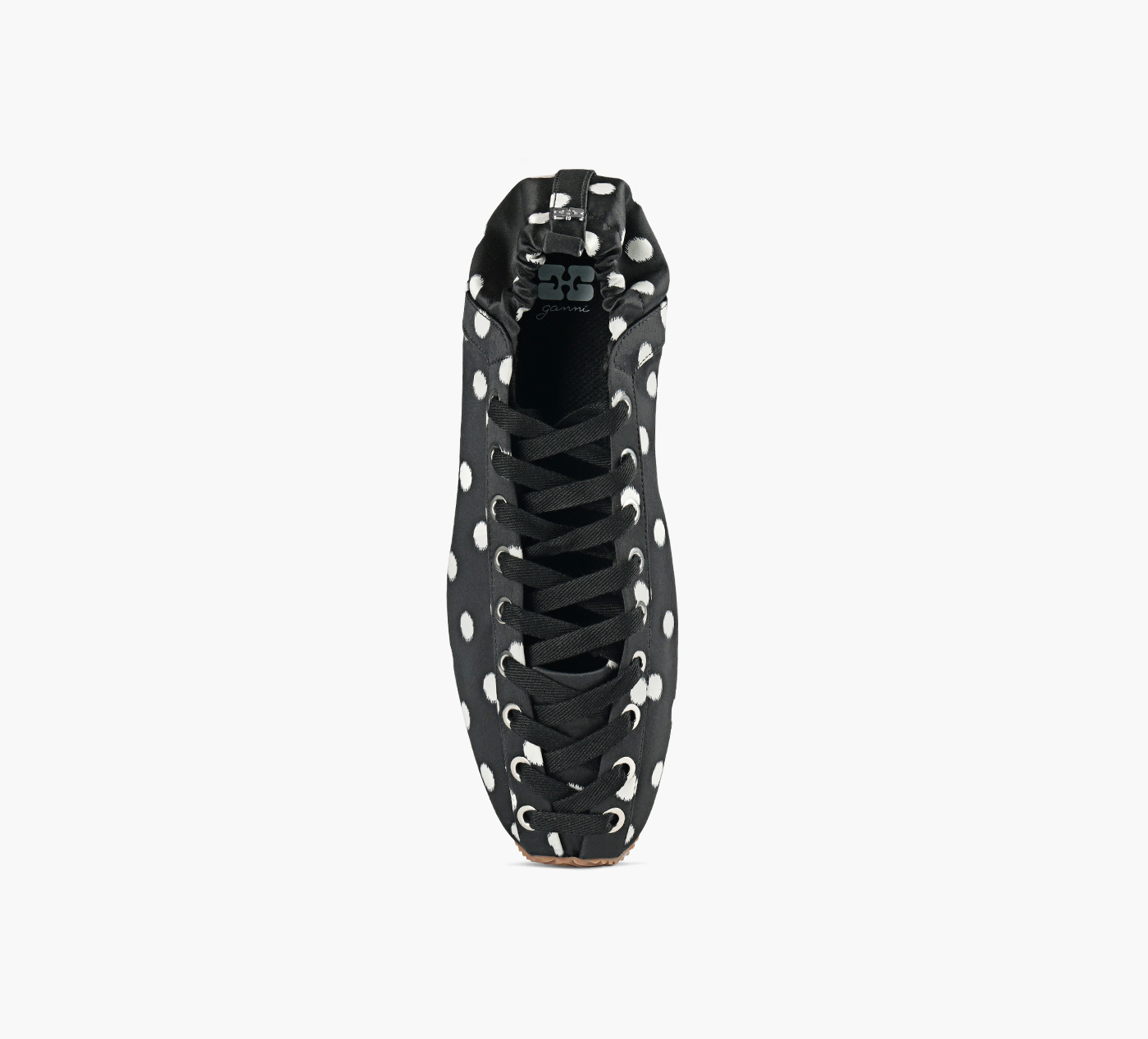 EYELETS LACE UP BALLERINA