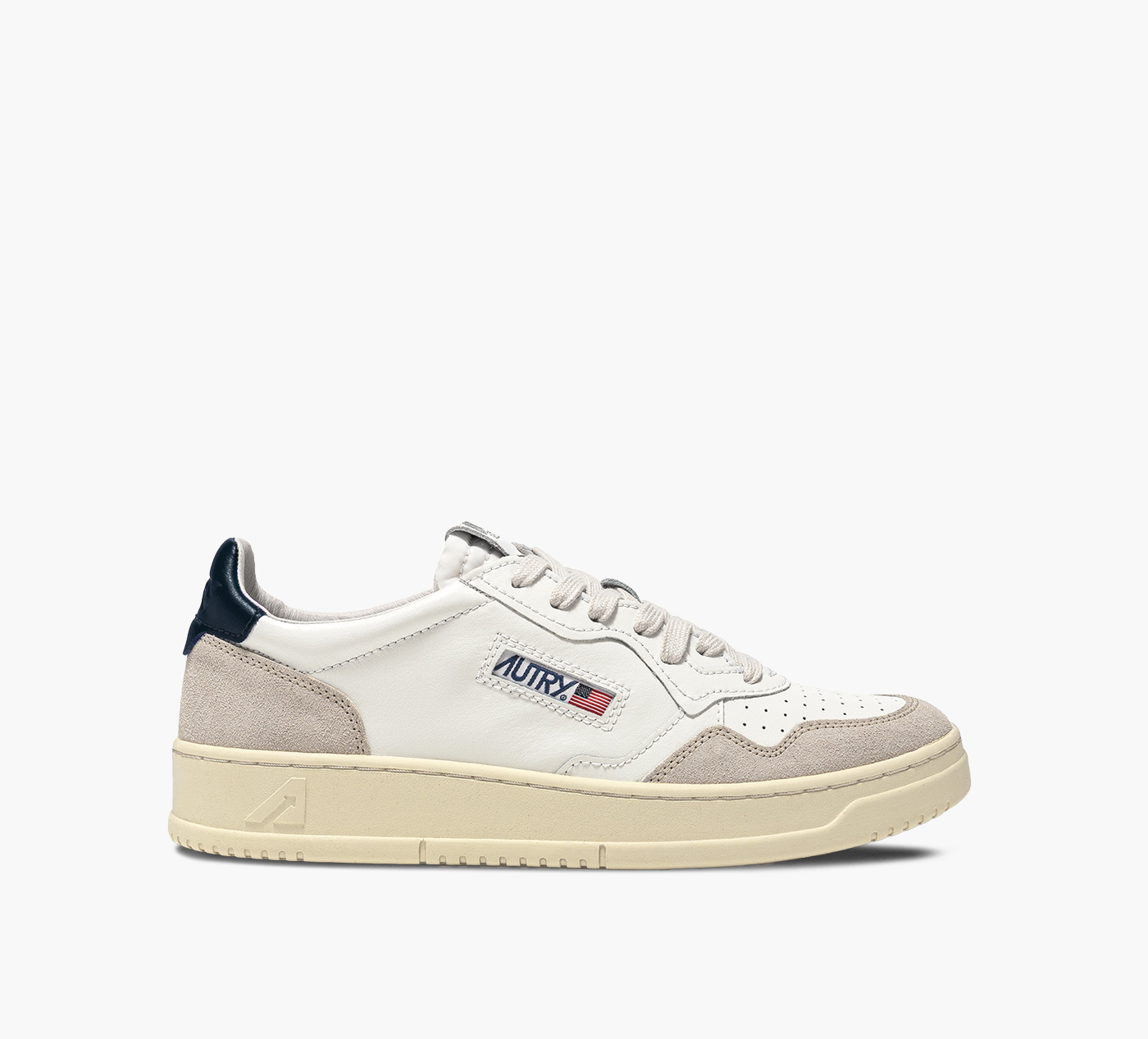 LEATHER/SUEDE WHITE/BLUE