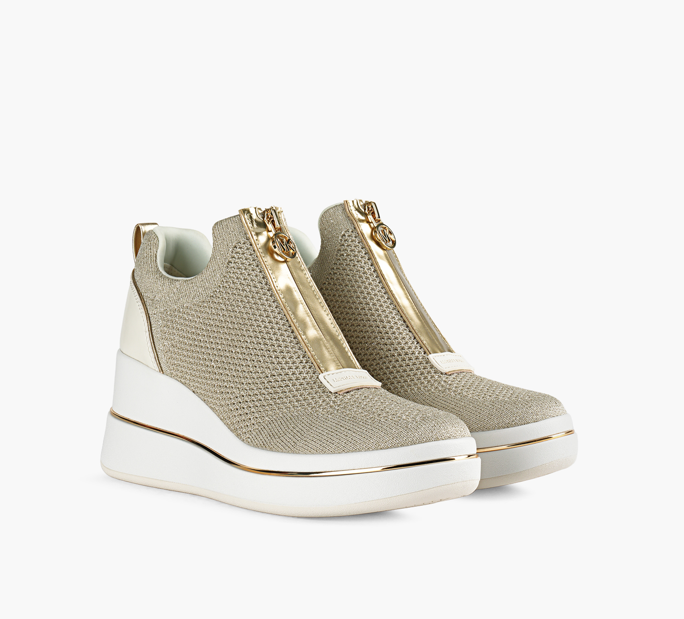 EMMY STRETCH KNIT ZIP WEDGE