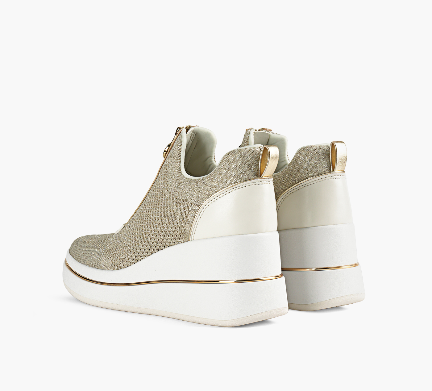 EMMY STRETCH KNIT ZIP WEDGE