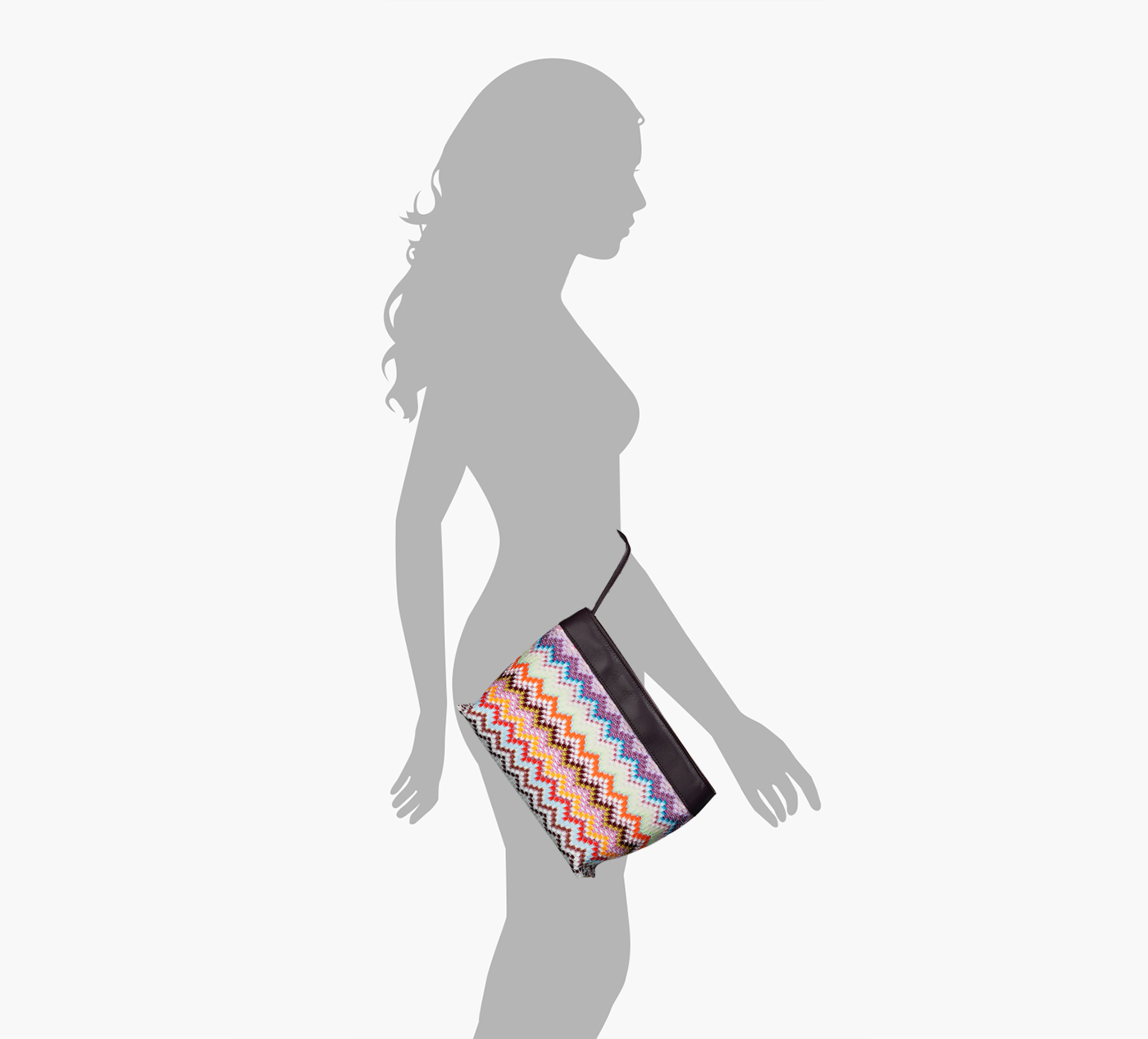 GRANDE POCHETTE MULTI RASCHEL ZIG ZAG