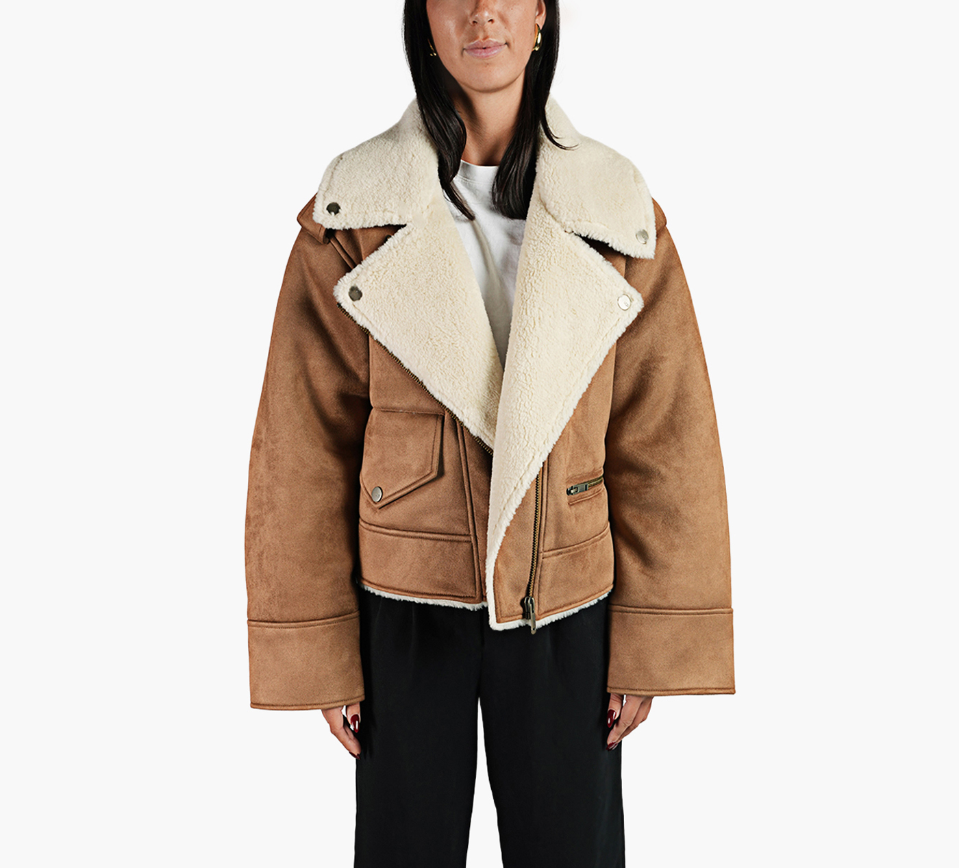 FINNIAN LUXEFLUFF MOTO JACKET