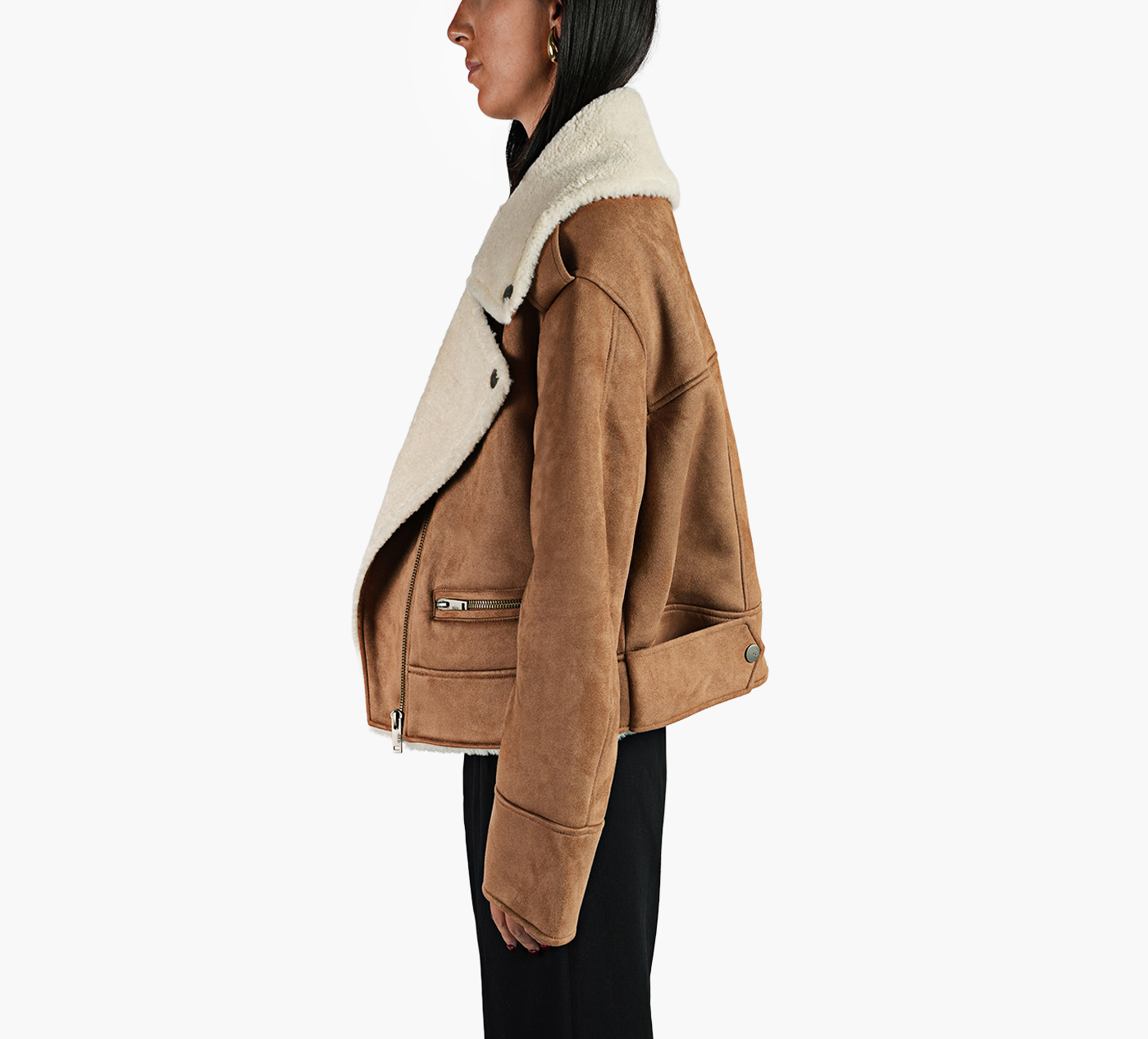 FINNIAN LUXEFLUFF MOTO JACKET