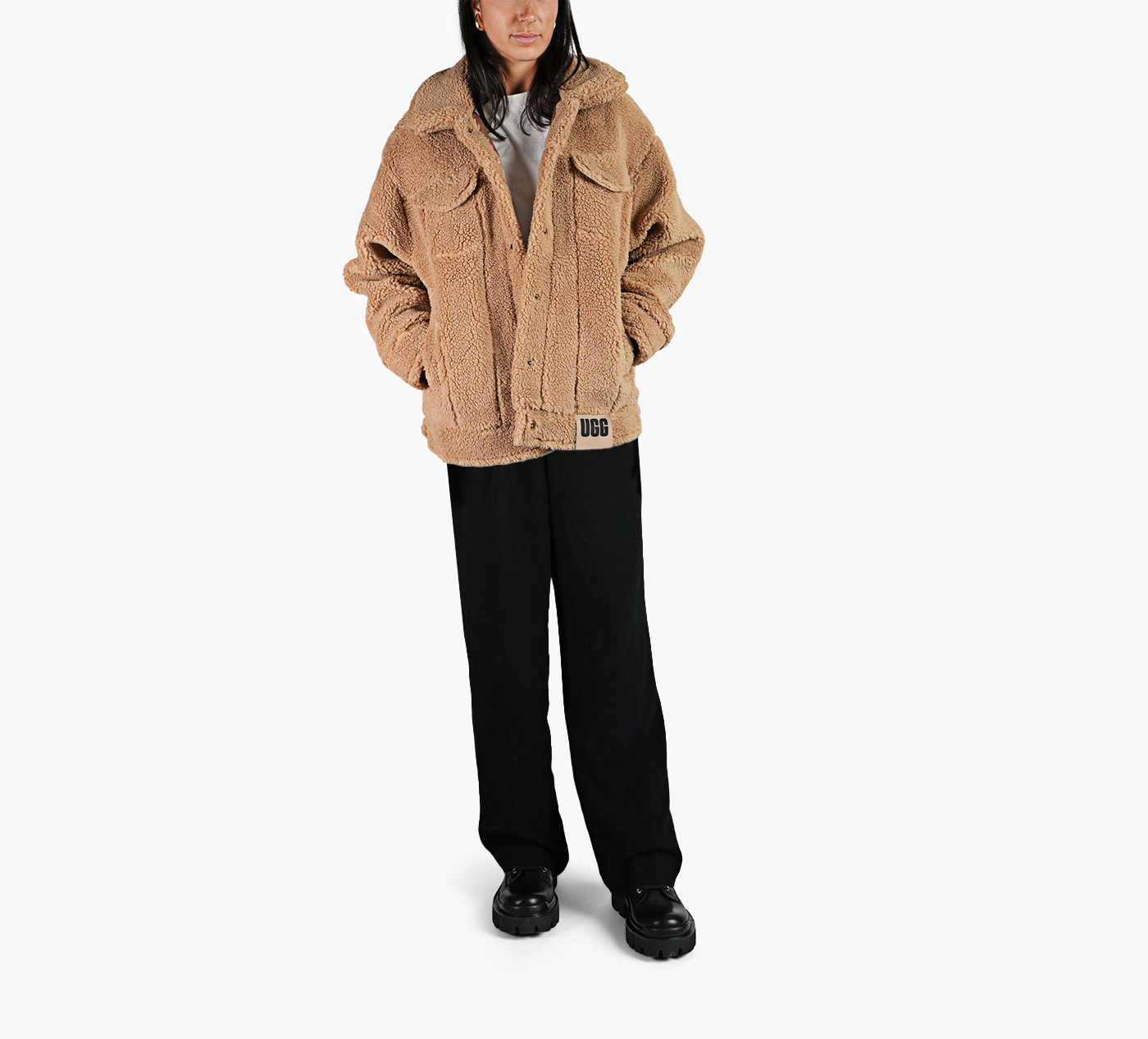 FRANKIE SHERPA TRUCKER JACKET