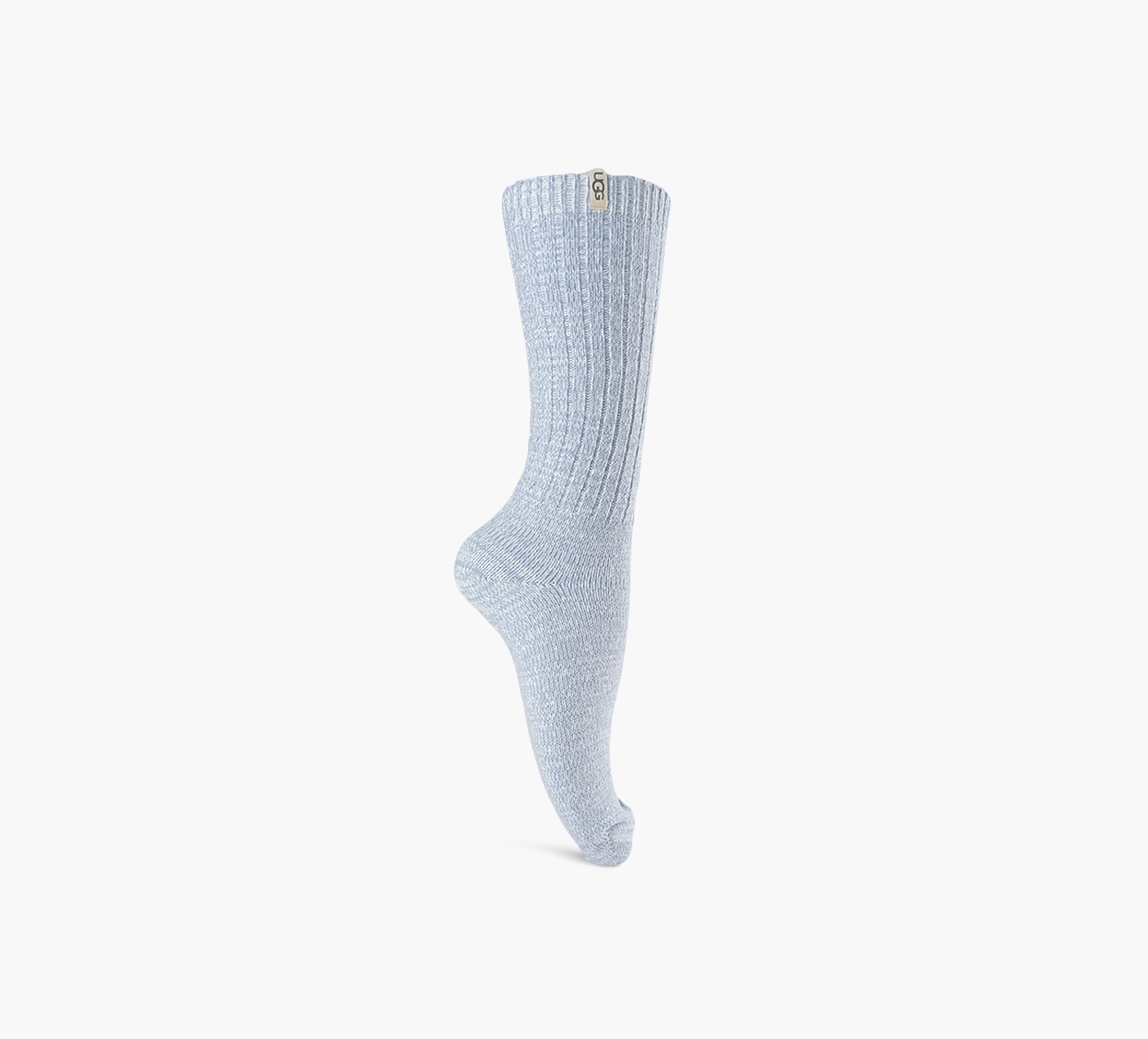 CHAUSSETTE MI-MOLLET AMPLE EN TRICOT CÔTELÉ