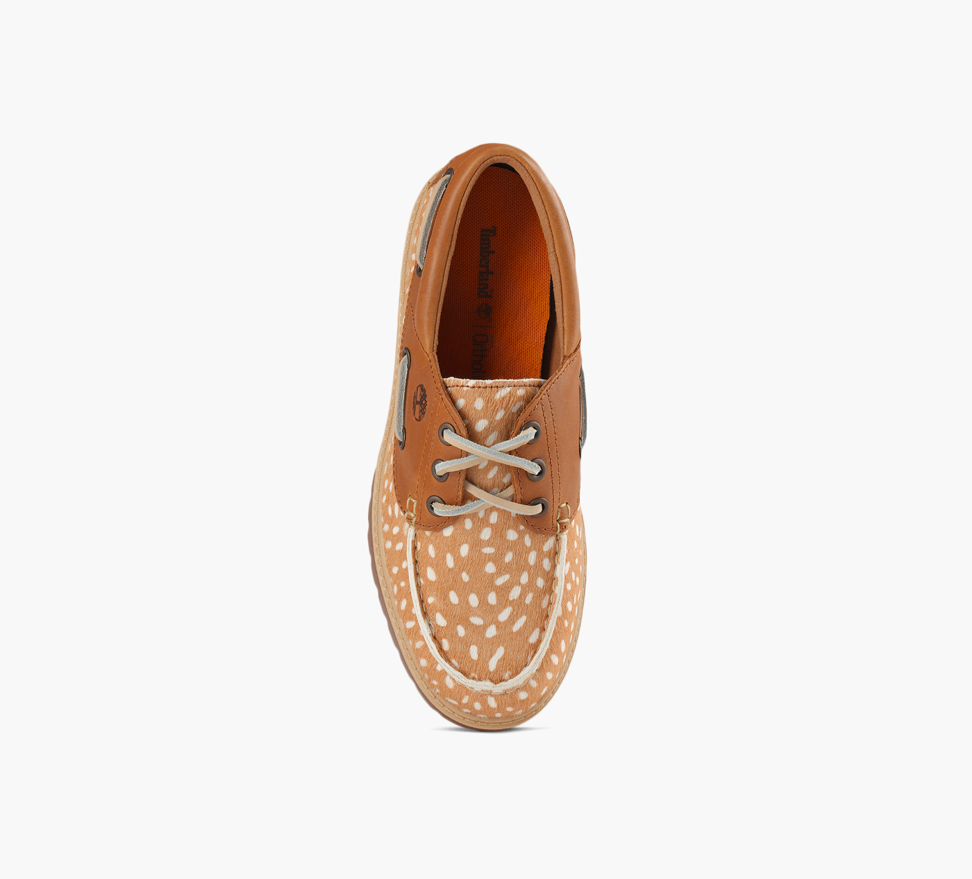 STONE STREET PLATFORM DEER PRINT BOAT SHOE