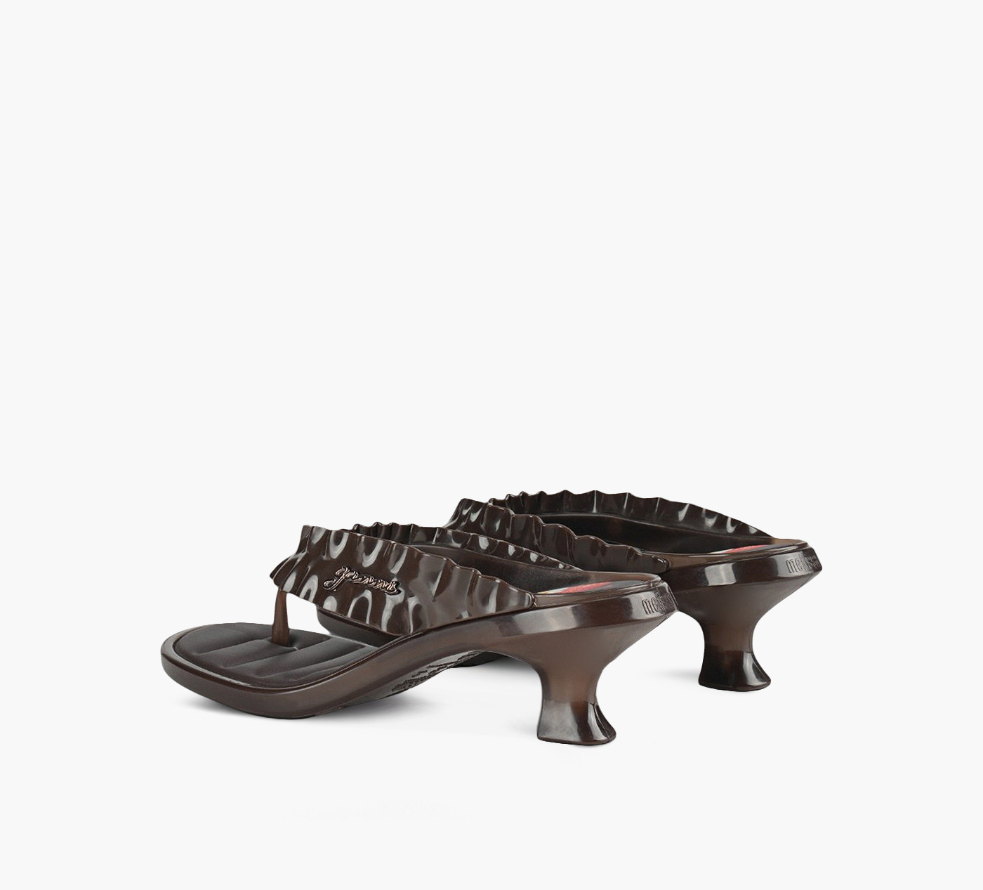 MELISSA THONG KITTEN HEEL + GANNI AD.