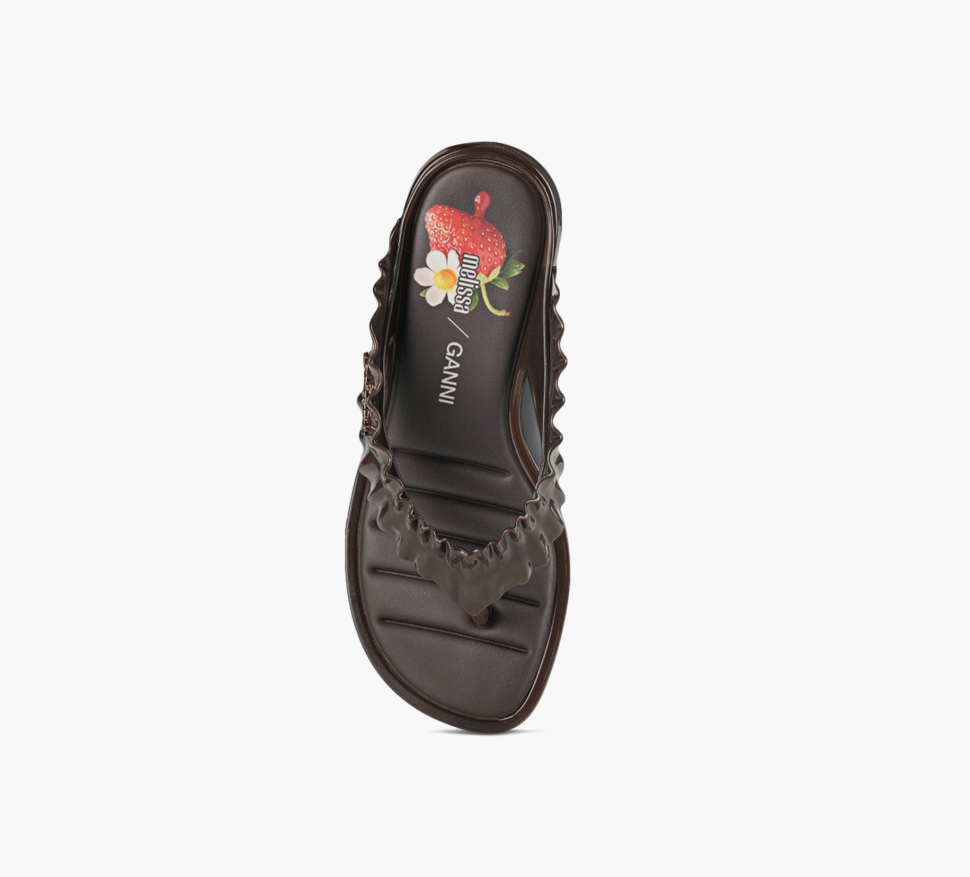 MELISSA THONG KITTEN HEEL + GANNI AD.