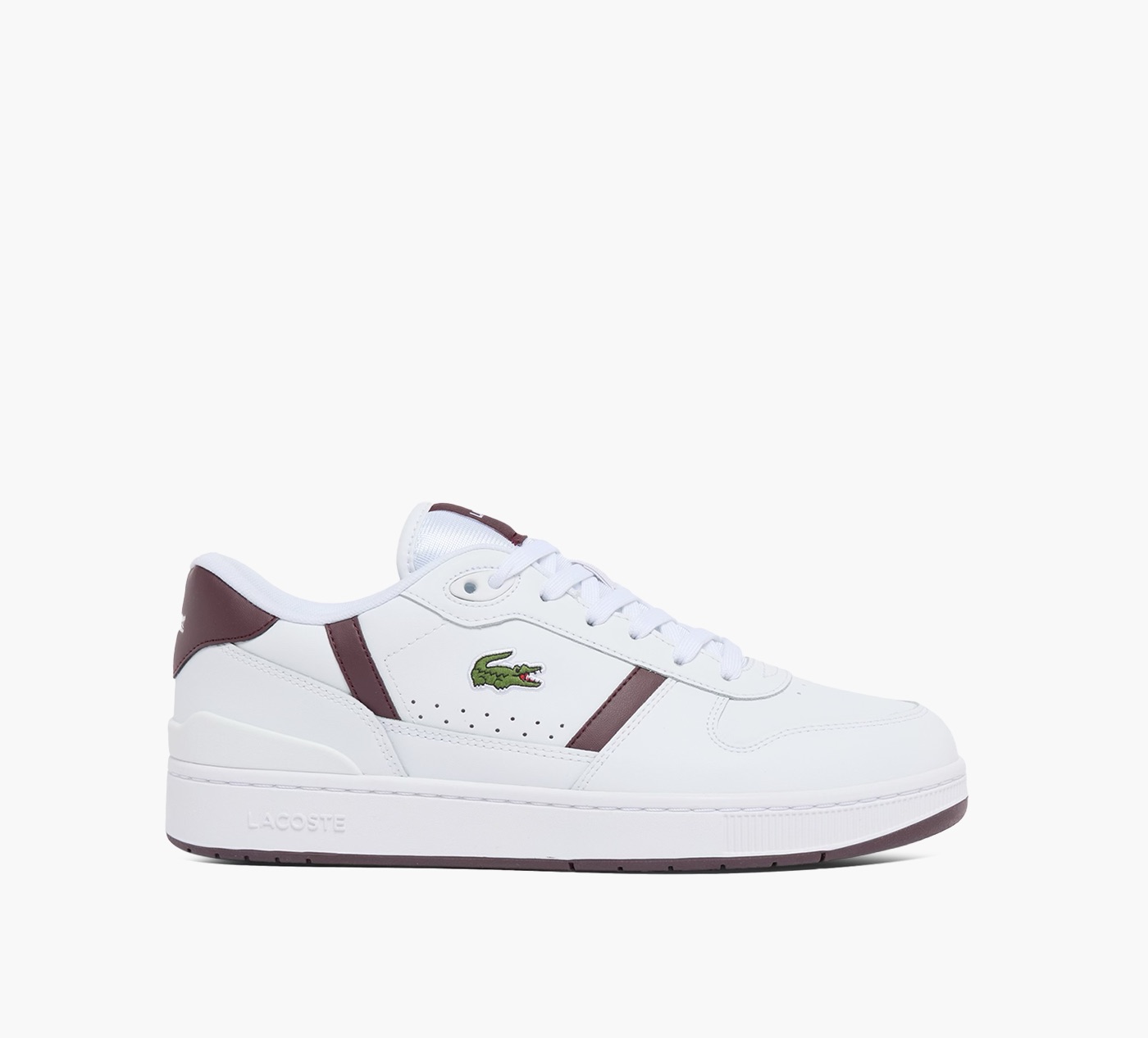 WHITE/BURGUNDY